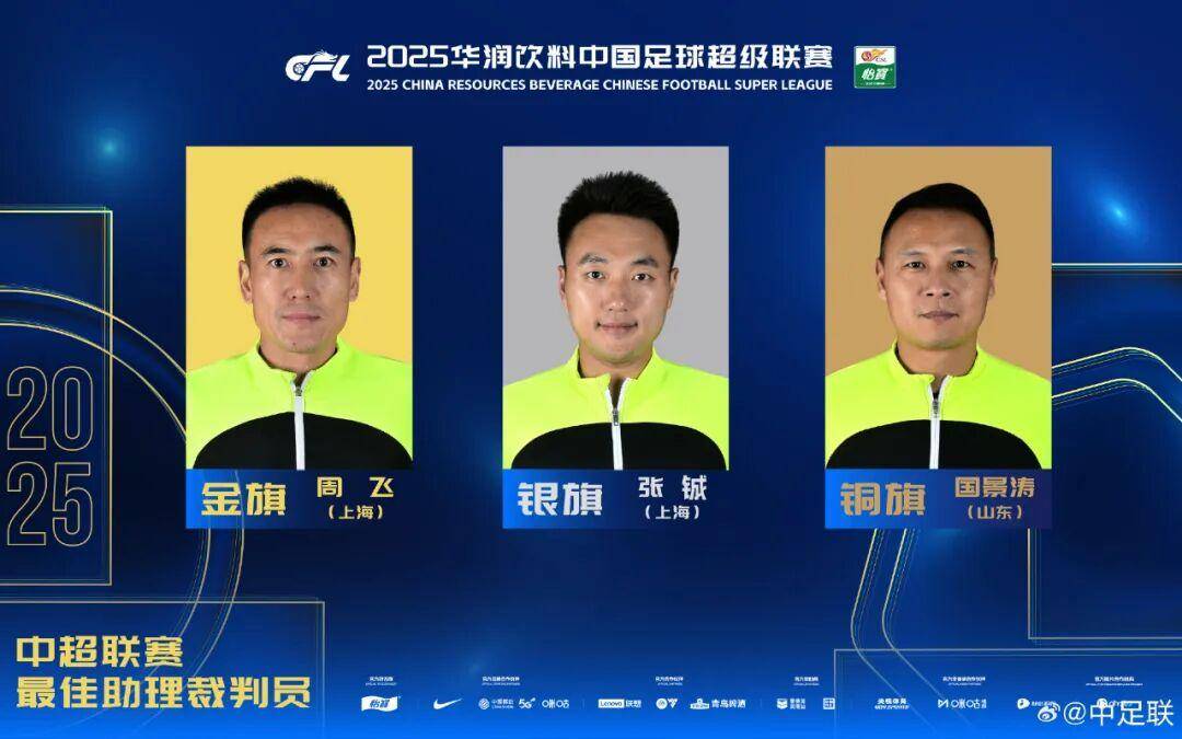 查尔顿 vs 西布朗
_2025中国足球职业联赛颁奖：瓦科斩中超最佳球员