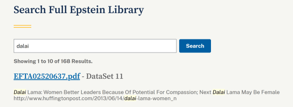皇冠信用网怎么开户_十四世达赖在爱泼斯坦档案中被提及168次